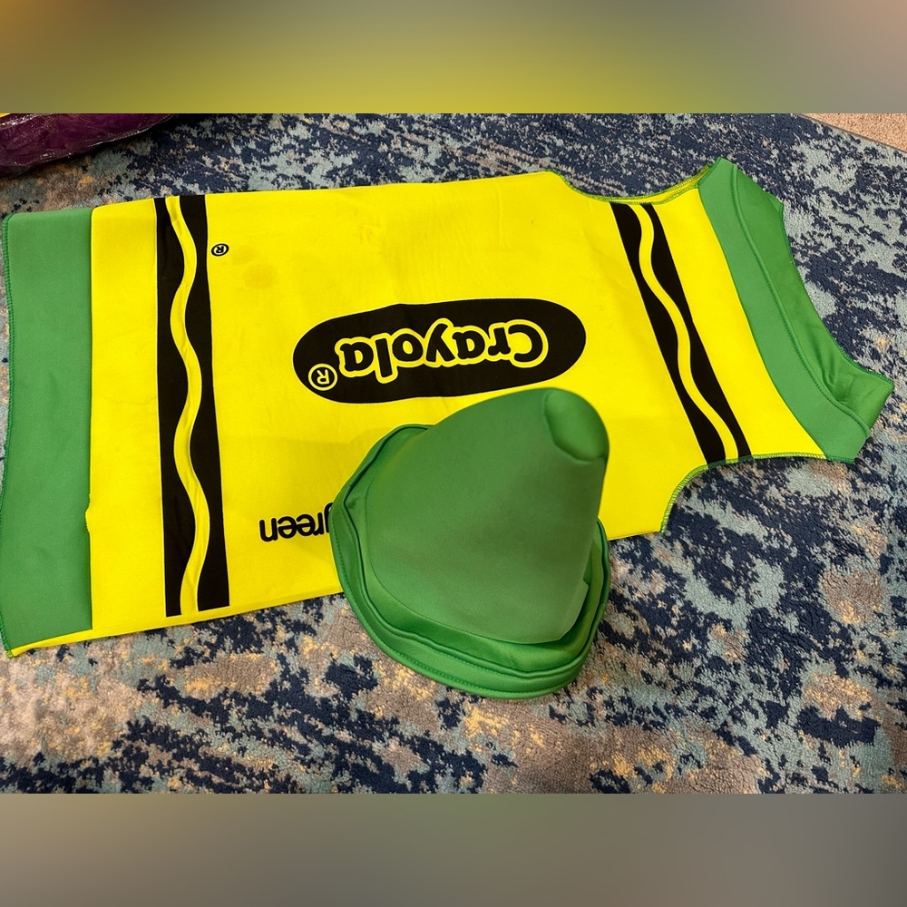 green crayon crayola costume